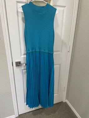AVARA Bright Teal Ribbed Knit Top - X-Large